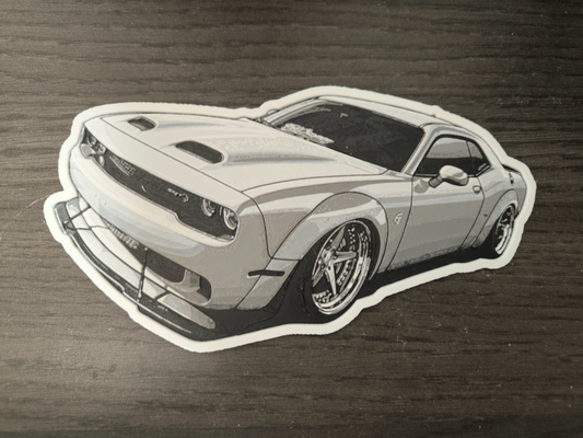 dodge challenger hueforge by hunterabcz art 2d vehicles car 3d print model - Mito3D