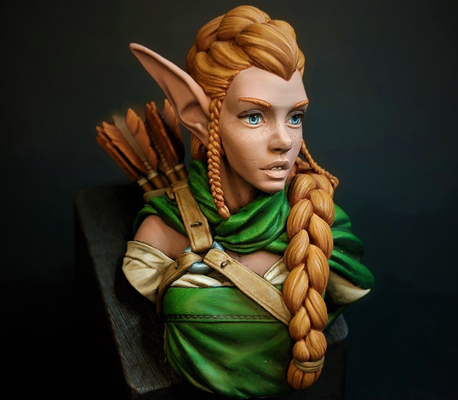 duende arqueiro fracasso suporte livre remixado by iczfirz miniaturas figura ação seta arco flecha herói cavaleiro 3d print model - Mito3D