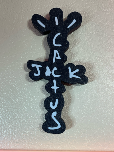 cactus jack light box by a3dprint art signs & logos lightbox lamp travis travisscott night 3d print model - Mito3D