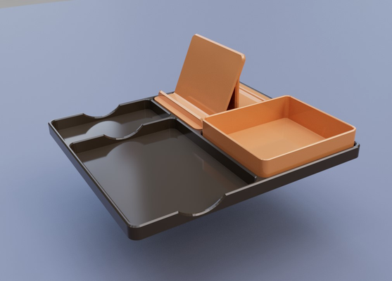 catch-all tray accessories by ken mills household office phonestand catchalltray 3d print model - Mito3D