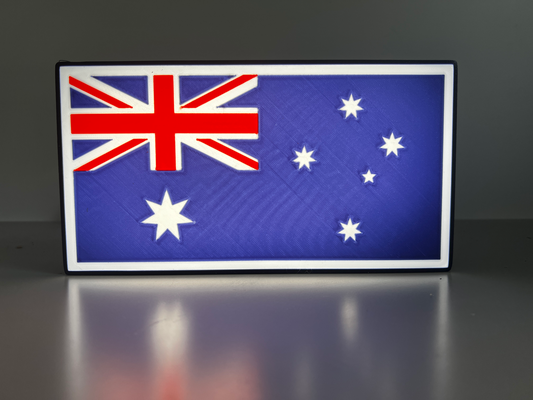 australiano bandera ligero caja by perryr casa decoración australia austrlian flag país aussie oz oi 3d print model - Mito3D