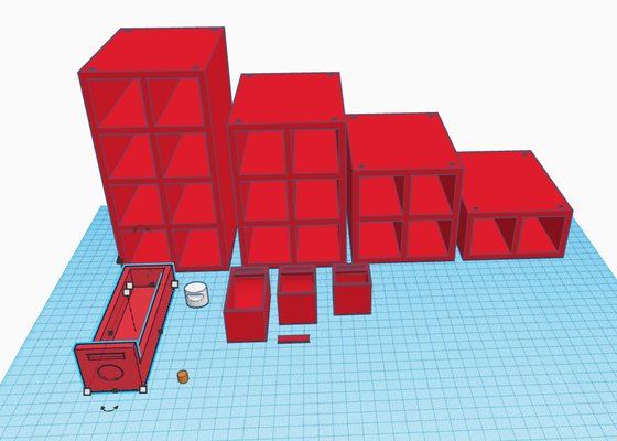 parafuso pequeno stuf organizador gaveta papai by wickieprints ferramentas organizadores 3d print model - Mito3D