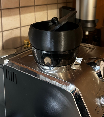 delonghi specialista arte grano caffè fagiolo estensione by lope3d passatempo fai bidone fagioli 3d print model - Mito3D