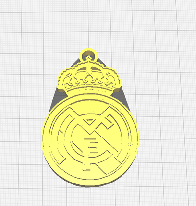 real madrid keychain by oreg1987 tools gadgets key chain realmadrid 3d print model - Mito3D