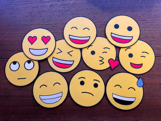 emoji progetto by jimmi friburgo arte segni loghi smiley emozione 3d print model - Mito3D