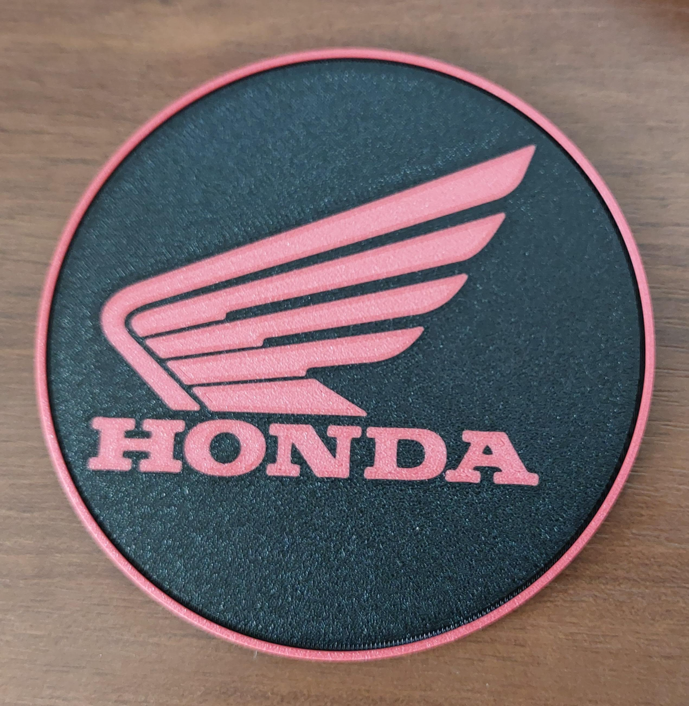 honda portavasos by creaciones personalizadas arte 2d moto bicicleta cerveza té café beber 3D print model - Mito3D