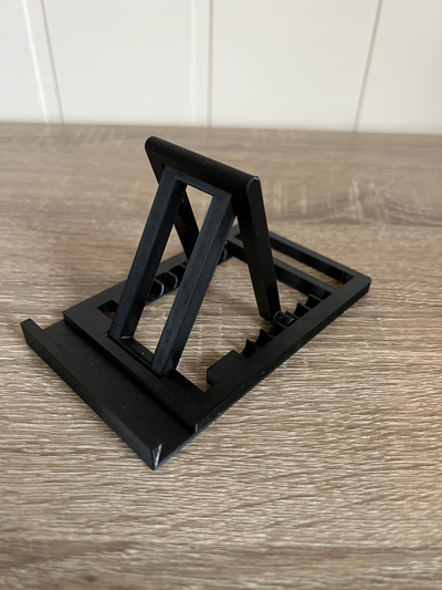 pliable tampon téléphone bureau table supporter impressions in endroit no soutiens remixé by vieux lits ménage maison modèles ipadstand iphonestand 3d print model - Mito3D