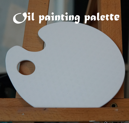 simple oil painting palette by jonesi hobby & diy paint art 3d print model - Mito3D