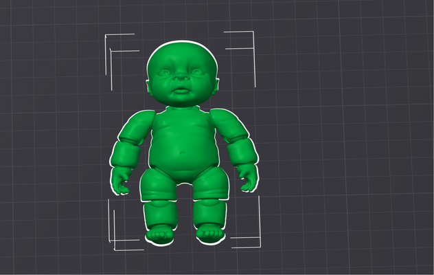 articulé bébé figure by 3d adhd miniatures 3d print model - Mito3D