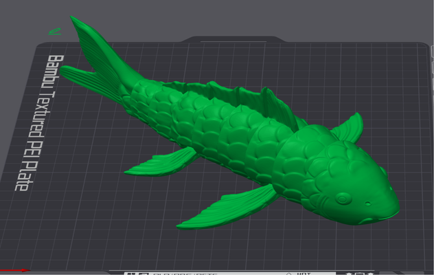 articulé koi by 3d adhd miniatures animaux 3d print model - Mito3D