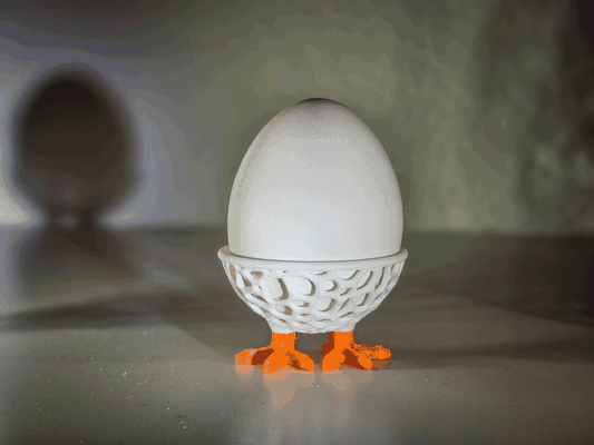 egg cup friends by stefan heer household house models decoration voronoi eggs eier eggcup eggholder breakfast eierbecher 3d print model - Mito3D