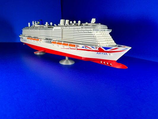 correos cruceros arviano 1 1000 multi color or línea agua by ukdavewood arte esculturas pocruises embarcacion modelo multicolor ams 3d print model - Mito3D
