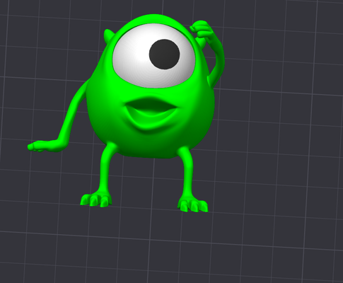 mike wazowski disney pixars monster by 3d komisch spielzeuge spiele 3d print model - Mito3D