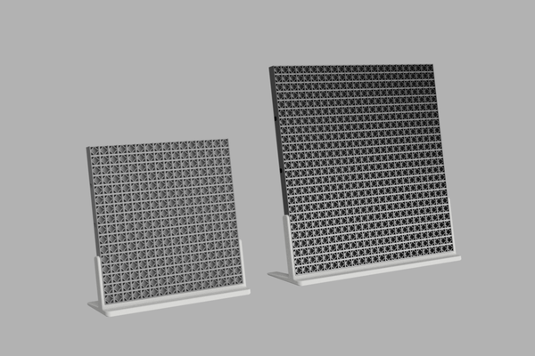 8mm pixel enigma carrinhos 16x16 24x24 by sthan generativo 3d modelo criador ficar pé arte mundo placa 3d print model - Mito3D