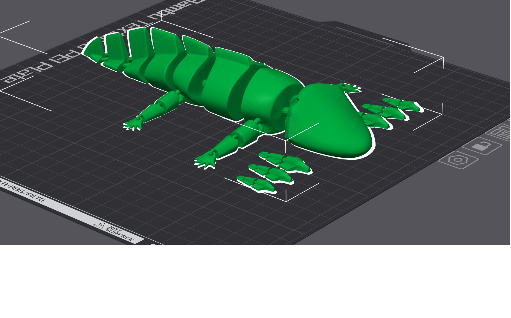 articulé axolotl by 3d adhd miniatures animaux animal 3D print model - Mito3D