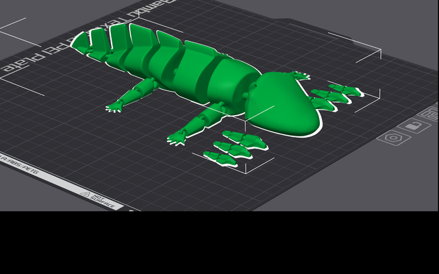 articolato axolotl by 3d adhd miniature animali animale 3d print model - Mito3D