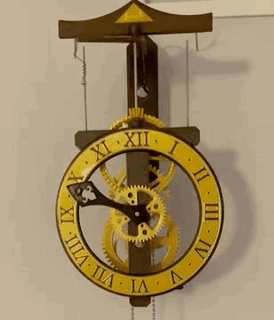 leonardo vinci volador péndulo mecánico reloj by josema herramientas artilugio arte renacimiento davinci 3d print model - Mito3D