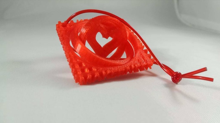 sevgililer kalp gimbal by makereer moda modeller kırmızı baskı yeri anahtarlık eğirme jiroskop şeytani kalpler sevgililer günü günü 3d print model - Mito3D