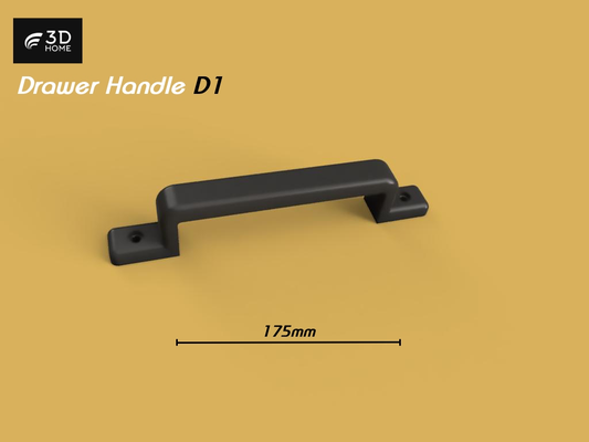 drawer handle d1 by 3d home household house models grip door accessory 3d print model - Mito3D