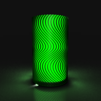 spiral vase mode lamp - 3hr print by zurlingo-3d household decor base design usb led 001 lampkit quick noams 3d print model - Mito3D