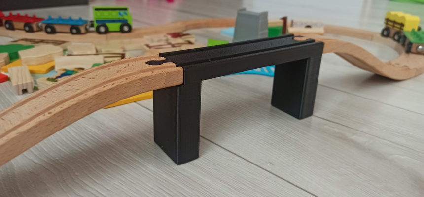 trilho ponte by zden k3d brinquedos jogos trilhos 3d print model - Mito3D