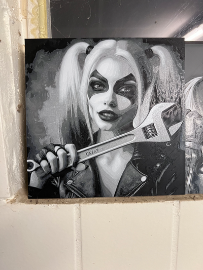 harley quinn hueforge by fastfrosch art 2d 3d print model - Mito3D