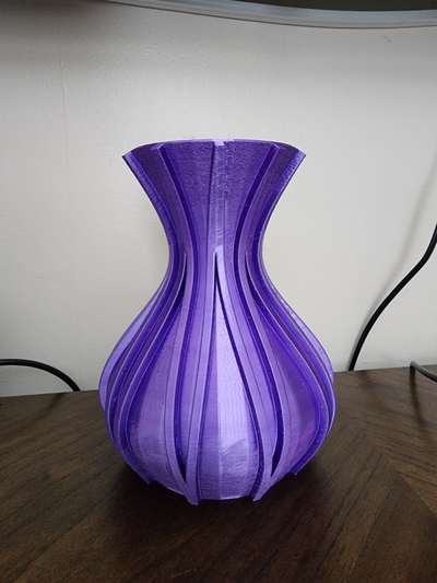 v vase by kreatorcam generative 3d model my purple original custom 3d print model - Mito3D