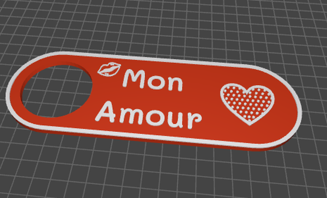 mon amour by abonnieren generativ 3d modell my zeichen liebe psyche box 3d print model - Mito3D