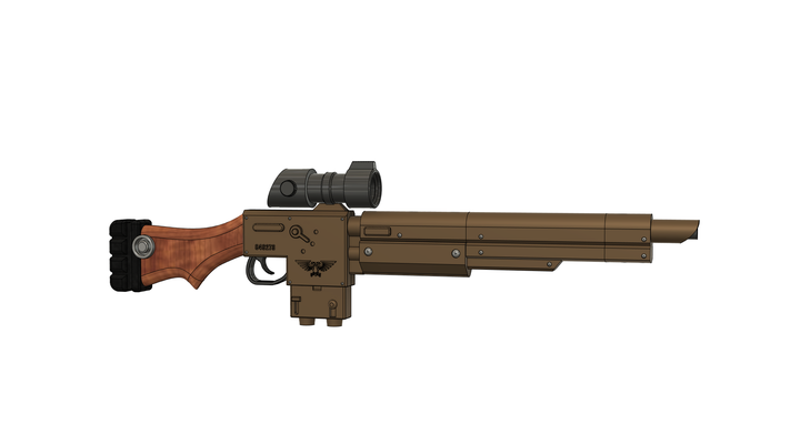 lucio pistola infernale 40k kreig granatiere cosplay puntello by velent oggetti scena replica arma wh40k 3d print model - Mito3D