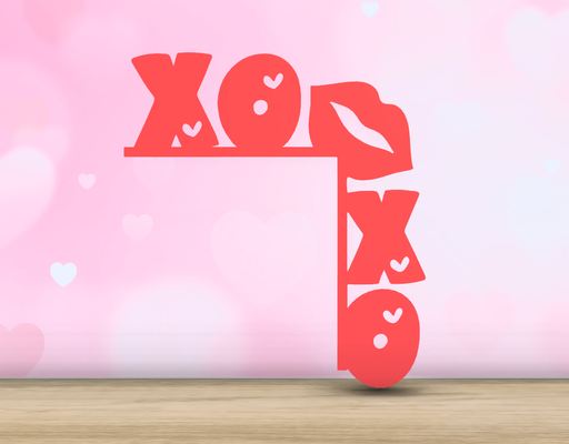 valentine's day - door corner xoxo by jf-699 household festivities accessory art love decor contest valentine valentines home decoration 3d print model - Mito3D