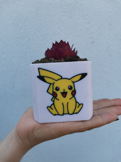 planter storage decor pikachu by bt3d printing household pokemon holder 3d print model - Mito3D