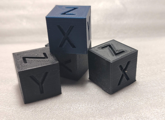 calibração cubo clássico by porlock 3d impressora acessórios xyz 3d print model - Mito3D