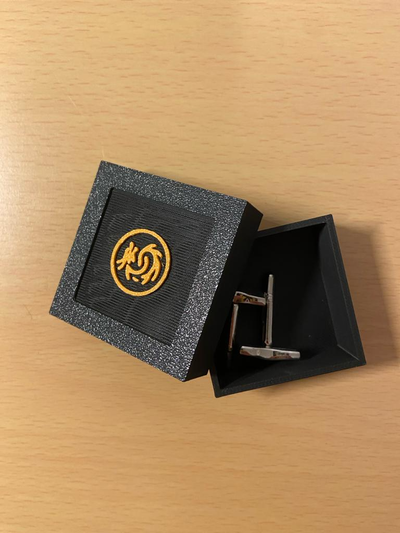 cufflinks box - chinese year of dragon by brown fashion clothes 3d print model - Mito3D