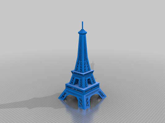 eiffel torre 3 separarse partes by neocrisis miniaturas arquitectura 3d print model - Mito3D