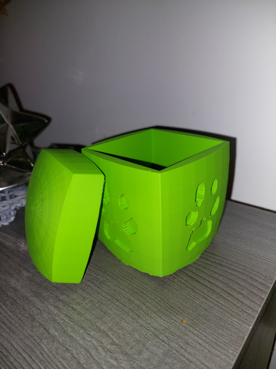 hund pfote box by finleymeinengel haushalt dekor 3d print model - Mito3D