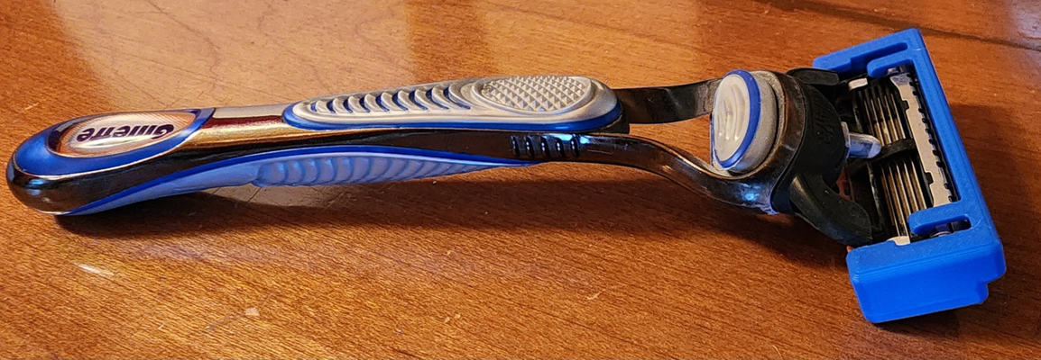 gillette fusão navalha cobrir bainha by generalpattonww2 3d impressora acessórios pessoal cuidado organizador 3d print model - Mito3D