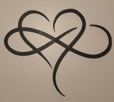 infini l'amour mur décor by demmacs art 2d 3dprintedart amour décoration murale design maison cadeauxuniques moderne mural personnalisé bricolagedécoration amourinfinisymbole 3dprintedgifts 3d print model - Mito3D