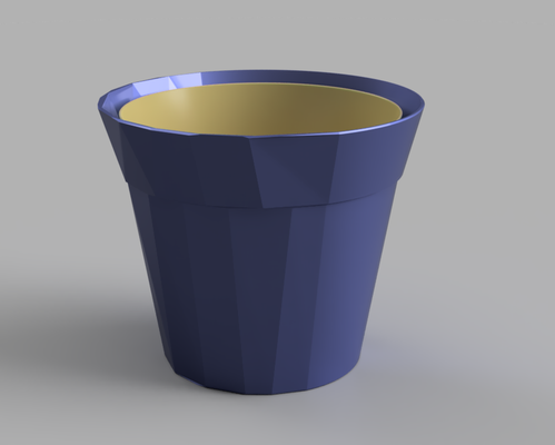 ensemble half poly pots polygone pfe by chipotle ménage décor pot plantes potier plante légume vert oxygène l'eau grn sauerstoff wasser garten maison accueil déco deko 3d print model - Mito3D