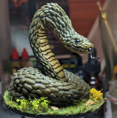 giant constrictor snake dnd miniature remixed by darkwing miniatures creatures dndmini dndminiature mini ttrpg dungeon dragons dungeonanddragons 3d print model - Mito3D