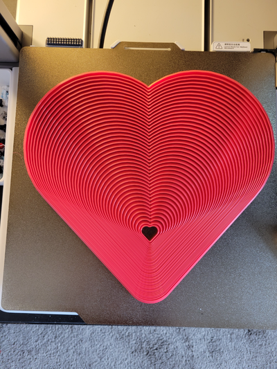 gigantic 40-segment heart fidget remixed by moonrakerone art sculptures valentine valentines valentinesday hearts concentric fidgets toy 3d print model - Mito3D