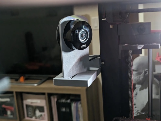 bambu lab p1p camera mount nest -yi blank insert remixed by gavin robinson 3d printer accessories cam yi 3d print model - Mito3D