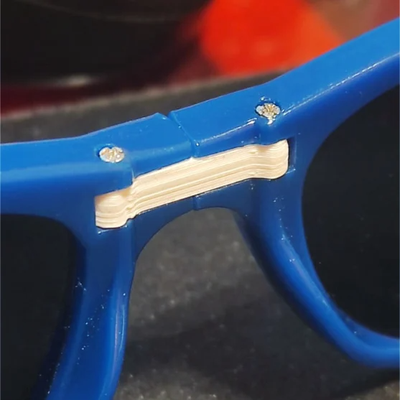 plegable ray ban nariz trozo by paulm28it moda lentes conexión 3d print model - Mito3D