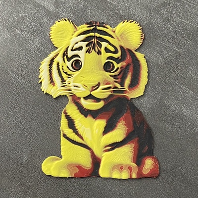 niedlich tiger hutschmiede by schiko kunst 2d junge kinder mädchen malerei 2dart farbwechsel filamentmalerei 3d print model - Mito3D