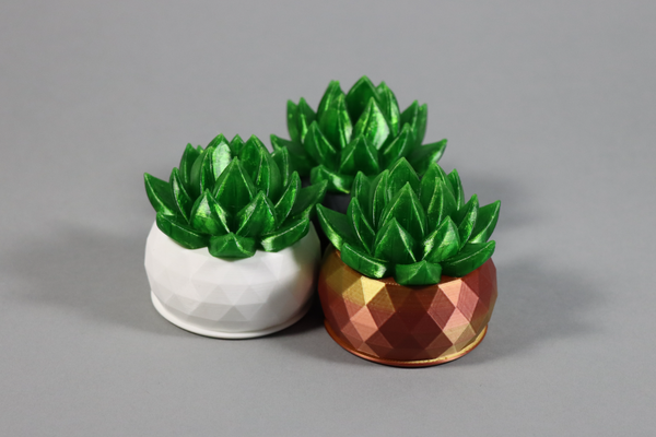 decorative plant lowpoly pot by kohlsdsgn household decor decoraation decorations plantcontainer deco decorating green cute small 3d print model - Mito3D