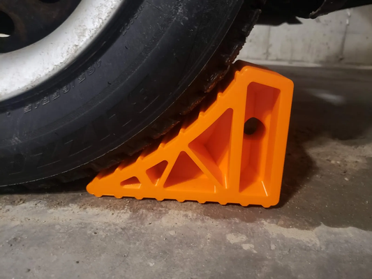 wheel chock by pzi 3d hobby & diy vehicles car stop park parking block 3d print model - Mito3D