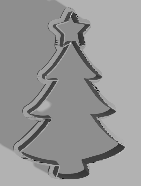 natale albero forma vacanza biscotto taglierina by sk3d domestico festività 3D print model - Mito3D