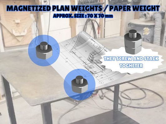 magnetisiert bolzen briefbeschwerer planen gewichte by catherine doucet haushalt büro magnete robust 3d print model - Mito3D