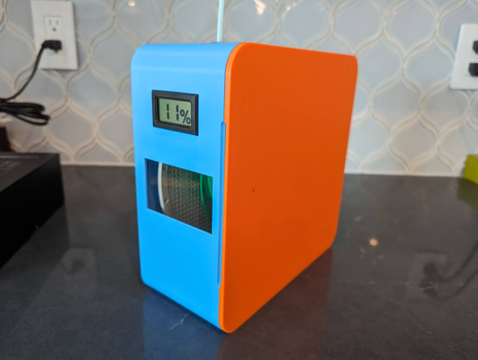 extern filament trocken box by jaxel 3d drucker zubehör trockenbox hygrometer 3d print model - Mito3D