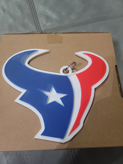 houston teksaslılar 3d logo 180mm dizi by marketler hobi kendin yap spor açık havada nfl zincir takım spor dalları futbol 3d print model - Mito3D