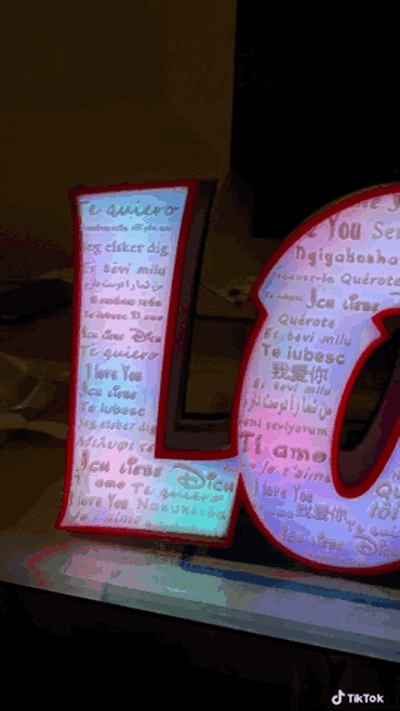 liebe leuchtkasten led lithophan valentinstag geschenk by leopard kunst zeichen logos licht box san valentino 3d luminarien mauer 3d print model - Mito3D